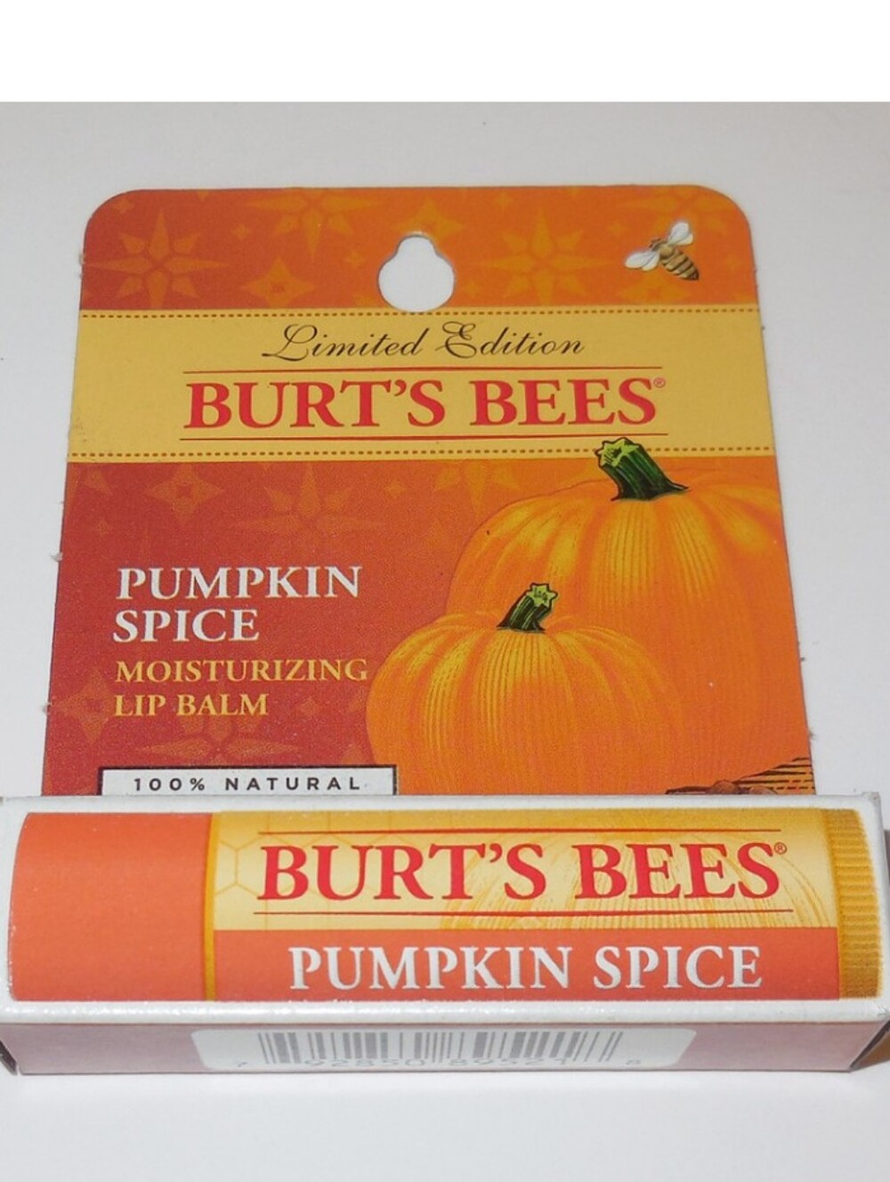 Burt's Bees Orange Pumpkin Spice Lip Balm